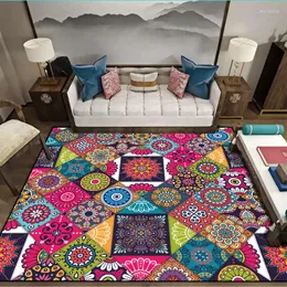 Dywany Nordic retro duży dywan salonu w sypialni dywaniki Turkysh Bohemian Floor Mat Sall