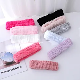 Yoga Hairband Solid Color Wristband Elastic Headband Wash Face Makeup Handmade Headwrap Running Towel DIY Hair Accesories