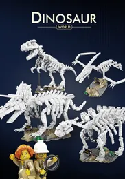 Modelo Kits de motores Lepin Toys Brand Kaizhi Bloco Bloqueio Jurássico Dinosaur Jurássico Dinosaur Luminous Fossil Skeleton Dinosaur Assemble