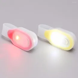 Nattljus Portable Mini LED Flexibel fickfackla lampa USB -laddningsbar lykta utanför camping Röd vit blinkande belysning 48