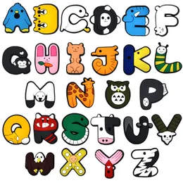 26 letras Animales Croc Charms Jibitz Shoe Charm Piezas Accesorios Caja Pins