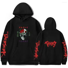 Erkek Hoodies Anime Berserk Sweatshirt Street Giyim Serin Moda Uzun Kollu Kazak Erkekler ve Erkekler