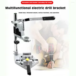 Multifunctional Bench Drill Stand Flat-nose Pliers Rotating Tool Handheld Alloy Base Portable Mini Electric Grinder