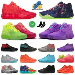 MB 01 Lamelo Ball Basketball Shoes Mens Big Size 12 All Red Lamelos Rick and Mortys MB.01 MB1 Green Gold Gold Black Winter Winter Fashion Trainers With Outdoor Sport Sneaker Trainers 40-46