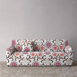 Sandalye lüks elastik baskı kanepe kapağı çok renkli oturma odası ev dekorasyonu 1/2/4 koltuk streç polyester