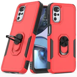 Commuter 2in1 Case Wojskowe Hybrydowe Pierścień Pancerza Stojak magnetyczny dla Moto G Pure Stylus 4G 5G 2022 2021 E20 E30 E40 G22 E32 G52 G31 One 5G Ace Redmi 9 9a 10c 10a Poco X4 Pro