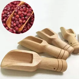 Mini cucchiai di legno palette sale da bagno detersivo in polvere caramelle bucato tè cucchiaini da caffè Commercio all'ingrosso ecologico