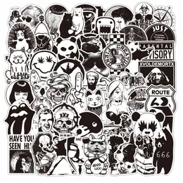 100st Punk Rock Stickers Rock and Roll Music Sticker Vinyl Waterproof Decals Metal Band för vattenflaska Laptop skateboard datortelefon vuxna tonåringar barn e068