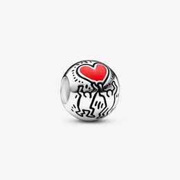 Love Figurs Charms Fit Oryginalna europejska bransoletka urok 925 Srebrna moda mody Akcesoria biżuterii