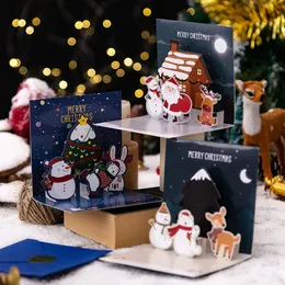 Weihnachtsdekorationen, Geschenk, kreative Grußkarte, 3D-Weihnachtskarten