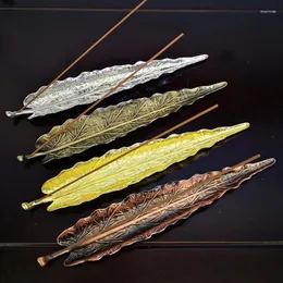 Fragrance Lamps Creative Incense Stick Holder Alloy Leaf Snails Line Burner Metal Crafts Sandalwood Coil Home Decoration