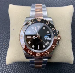 ZP Factory 2023 ny V2 mekanisk klocka för män GMT m126711chnr 40MM guld AAAA vattentät safir lysande designer