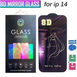 لـ iPhone 14 شاشة Phone Screen Protector Mirt Perfer Glass مع صندوق البيع بالتجزئة 13 12 MINI 11 Pro Max SE XR X XS 8 7 6