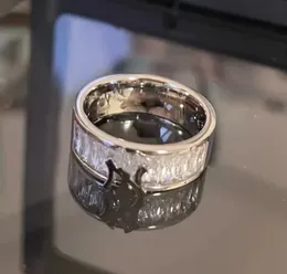 Novo Diamond Casal Ring S925 Silver Casal Rings Design especial Design do Dia dos Namorados do Dia dos Namorados Hip Hop