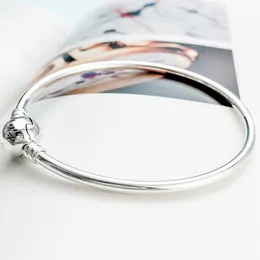 Autêntica 925 prata esterlina fecho pulseira com caixa original para pandora encantos pulseiras festa de casamento jóias para mulheres meninas fábrica atacado