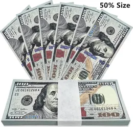 50% Size Copy Money Prop Euro Dollar 10 20 50 100 200 500 Party Supplies Fake Movie Pro Money Billets Play Collection Gifts Home Decoration