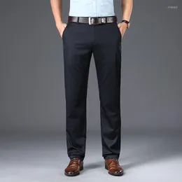 Erkek pantolon güzel varış sıradan erkekler orta bel düz resmi uzun pantolon yetişkin düz renkli düz tasarım pantolon iş