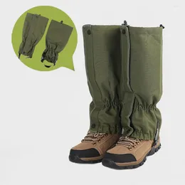 Hunting Pants Leg Gaiters With Waterproof Zipper Adjustable Hiking Cover Anti-Tear Water-Resistant Breathable Shoe