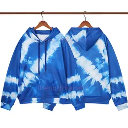 Mens Fashion Classic Hooded Sweatshirts Designer Kvinnor Oregelbundna tryck Hoodies Couples Sky Blue Hoodie Asian Size M-2XL