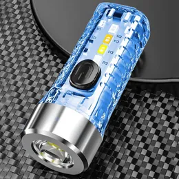 Lanternas tochas mini lanterna led lanterna smd pocket tocha lâmpada portátil tochas tipo C Usb carregamento por acampamento ao ar livre iluminação de emergência l221014