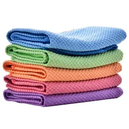 Kitchen Cleaning Towel Cloths Anti-Grease Wiping Rags Super Absorbent Reusable Table Dish Towel Rag