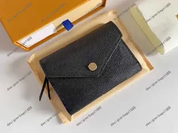 2022 luksusowe projektanci portfele torebka torebka krótka portfel wiktorina wytłaczane monogramy empreinte klasyczny puchas Pallas Uchwyt karty zippy monety torebki