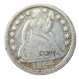 Американская Liberty Sited Dime 1844 P/S Craft Silvered Copy Coins Coins Metal Dies Manufacturing Factory цена