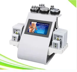 Ansiktslyftning Kavitation bantningsmaskin RF Vakuumterapi Kroppsformande fettborttagning Lövsugning Ultraljud