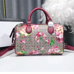 Canvas Pillow Bags Women Designer Handbags Gram Tian Bicolor Blooms Letter Printing Shoulder Totes Luxury Lady Leather Handle Handbag Crossbody Shopping Bag