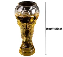 Nova caneca de cerveja para copa do mundo colecionável 450 ml caneca de vidro para modelagem de bola de cristal festa bar de uísque