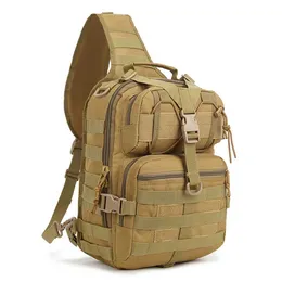하이킹 가방 군사 슬링 배낭 Molle 방수 백 야외 하이킹 배낭 전술 배낭 야외 가방 벨트 백 팩 남자 L221014