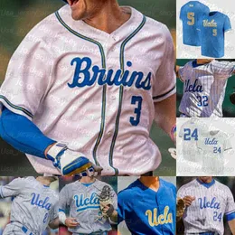 Бейсбольные майки Новый колледж Бейсбол носит 2021 NCAA UCLA College Baseball Jerseys Брэндон Кроуфорд 7 Chase Utley 12 Gerrit Cole 42 Robinson