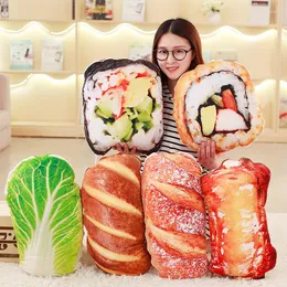 Poduszka Kreatywna symulacja 3D Bread Koc Food Boin Summer Quilt Air Condition Dekoracja jako prezenty dla przyjaciela