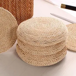 Poduszka tatami futon medytacja 30 cm 40 cm okrągły joga koło kukurydziane łusek kukurydziany słomka mata japoński styl z jedwabiu Wadding