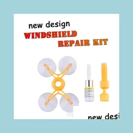 Automotive Repair Kits New Windscreen Windshield Repair Tool Set Diy Car Kit Wind Glass For Chip Crack Wholesale Window Repairing Dr Dhrep