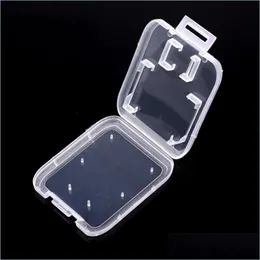 Storage Boxes Bins Memory Card Case Holder Box Storage Carry For Sd Tf Plastic Standard Sdhc 207 J2 Drop Delivery 2022 Home Garden H Dh6Y3