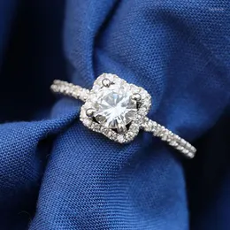 Anéis de casamento delicados engajamento para mulheres cobre zircão branco cúbico elegante feminino judeu