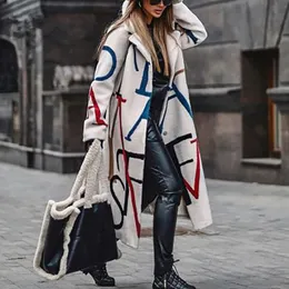 2022 moda donna cappotto di lana casual autunno inverno colletto rovesciato giacca a maniche lunghe donna cappotti giacche abiti caldi per donna