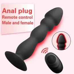 Beauty Items Tragbare Anale Plug Perlendildo Vibrator Zuignap Butt Plug Mannelijke Prostaat Massagegerät Vibrator sexy Spielzeug