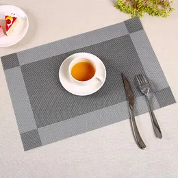 Table Mats Washable PVC Tableware Cloth Mat Anti-fouling Meal Plate Bowl Cup Pad Non-skid Restaurant Placemat