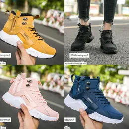 أحذية Airs Huarache 6 اختصار المدينة Mid Leather High Top Huaraches Run Mens Women Trainers Sneakers Size 5.5-11