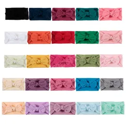 Bow Nó Crianças Bandeira da cabeça Meninas Princesa Nylon Elastic Headwraps Newborn Kids Hair Acessórios Photo adereços