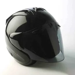 Cykelhjälmar RAM3 Motorcyc Half Helmet Locomotive Racing Helmet Summer Light Half Helmet Capacete Black and White L221014