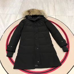 Winter Down Jackets Modebuchtermantel Frauen Parkas Schichten Designer mit Kapuze Down Jacke 22fw warme Oberbekleidung Gr￶￟e XS-2xl