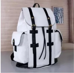 Дизайнерский рюкзак мужская и женская классическая школьная сумка на плечах высококачественная роскошная кожаная рюкзаки Кристофер