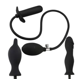 Компания красоты надувные анальные прикладные залы BDSM Расширение подчинения с помощью насоса дилататор массажер для взрослых продуктов Силиконовые сексуальные игрушки для женщин Мужчины Гей