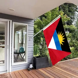 Antigua ve Barbuda Flag Country National Banner 90x150 cm açık hava dekorasyon bayrağı, avlu çim dekoru için iki pirinç gromets ile