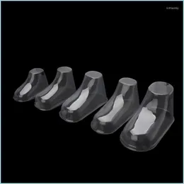 Jewelry Pouches Bags Jewelry Pouches Bags 10Pcs Clear Plastic Baby Feet Display Booties Shoes Socks Showcase Brit22 Drop Delivery 20 Dhc74