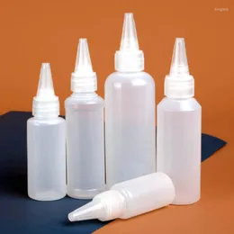 Storage Bottles 10ml 20ml 30ml 50ml 60ml 100ml Empty Dropper Bottle Plastic Refillable Squeeze With Cap Liquid Ink Oil