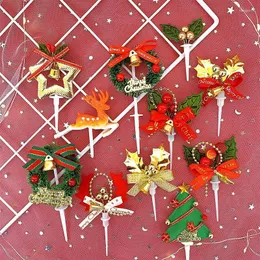 Праздничные принадлежности для рождественских тортов Topper Dessert Toppers Год рентгеновских деревьев.